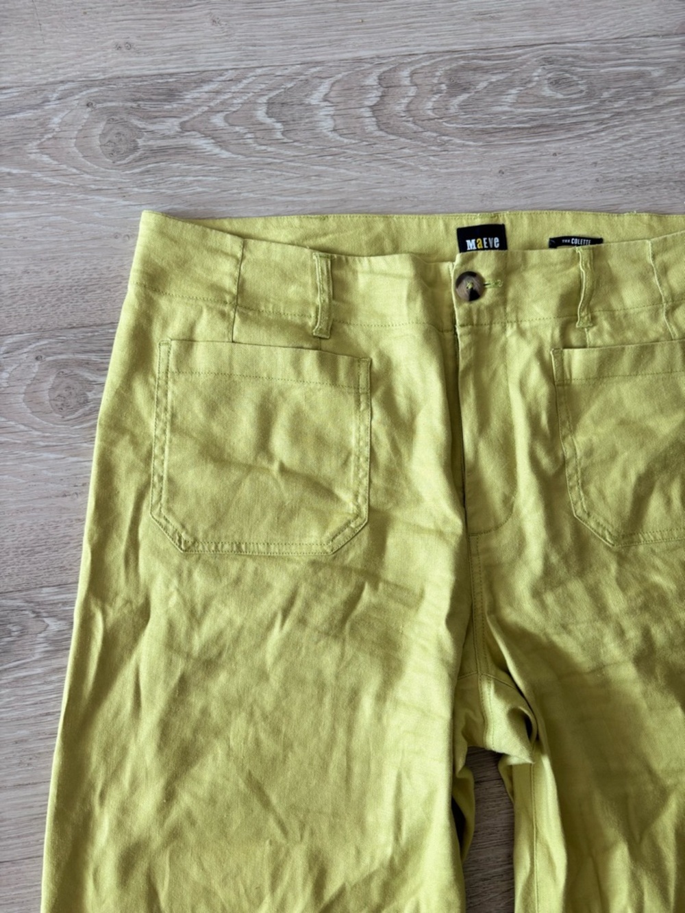 Maeve Colette European Linen Stretch Wide Leg Pants - Picture 7 of 11